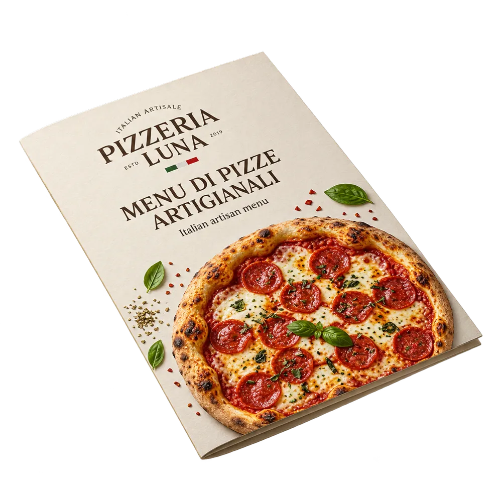 AR pizza menu experience